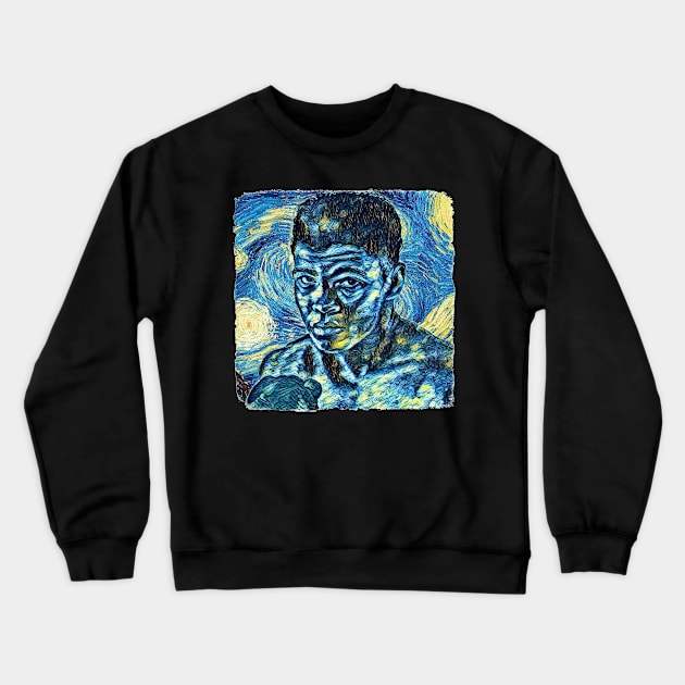 Muhammad Ali Van Gogh Style Crewneck Sweatshirt by todos